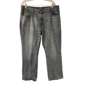 Red Camel Jeans Hawk 9914 Retro Vtg Straight Light Wash Blue Denim Mens 38x30